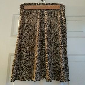 Snakeskin print Briggs skirt